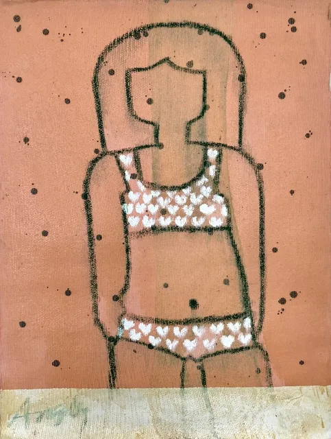 Ania Gonzalez, Bather Series No. 12 (Tangerine), 2017