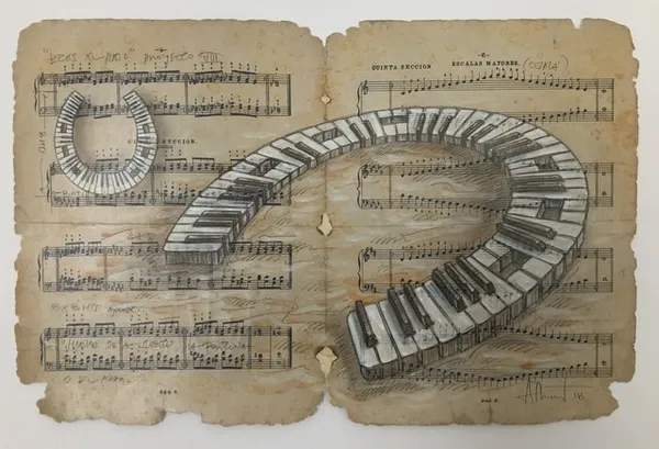 Adrian Rumbaut, Ecos al Paso, Proyecto VIII (Echoes of Walking, Study 8), 2018