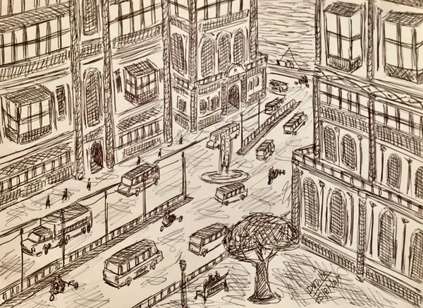 Damian Valdes Dilla, Cityscape No. 3, 2017