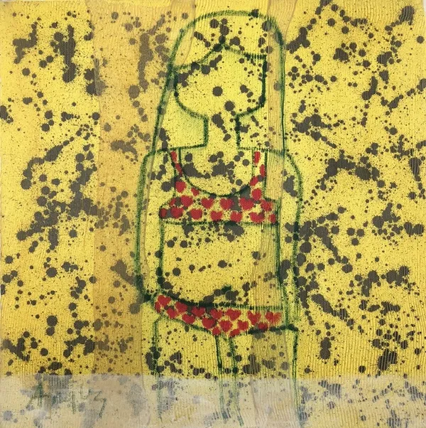 Ania Gonzalez, Bather Series No. 7 (Yellow Spots), 2017