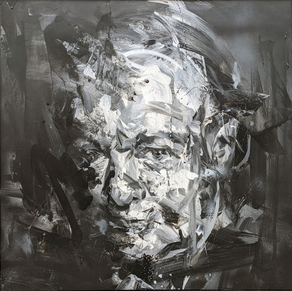 Paul Wright Winston Emerging Acrylic on linen 32 x 32 "
