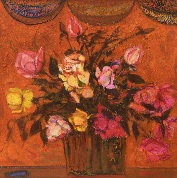 Sir Robin Philipson RA RSA FRSE RSW, November Roses