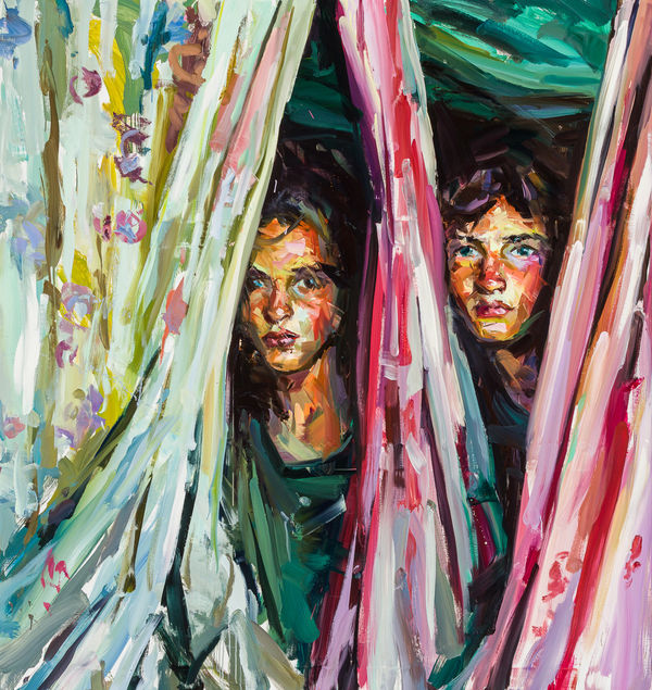 Paul Wright Before the Begininng Ends Oil on linen 59 x 51 "