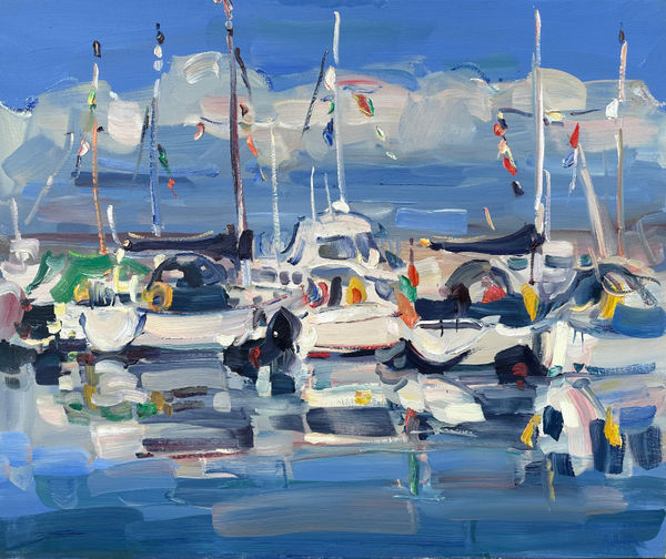 James Fullarton Gala Day Oil on linen 30 x 36 " 76.2 x 91.4 cm