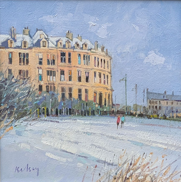 Robert Kelsey DA MUniv PAI FRSA, Figures in the Snow, Glasgow