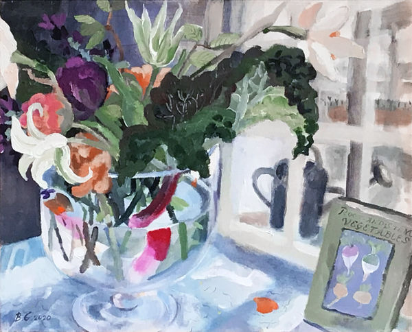 Brita Granström Refraction of Light Acrylic on canvas 16 x 19.5 "