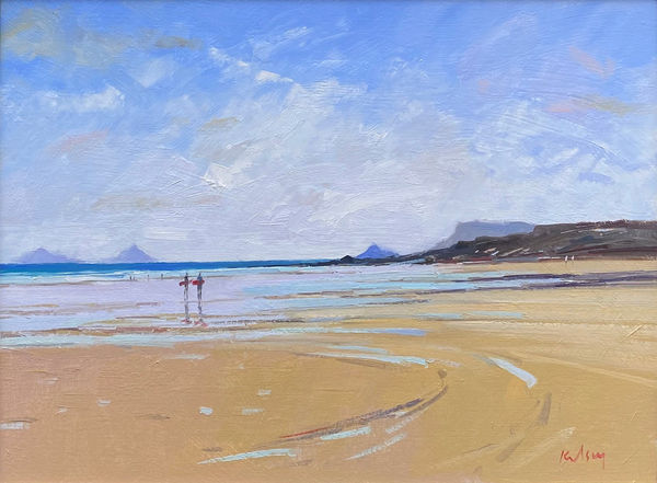 Robert Kelsey DA MUniv PAI FRSA Constantine Bay, Cornwall Oil on linen 16 x 20 "
