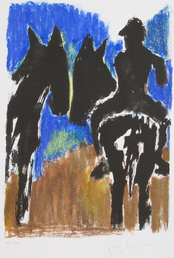 Josef Herman OBE RA Horse Riders, A/P I/XV Lithograph 15 x 1o "