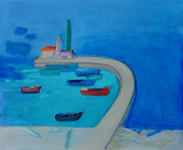 Ronald Smith RGI PAI RSW - Seaside Monastery