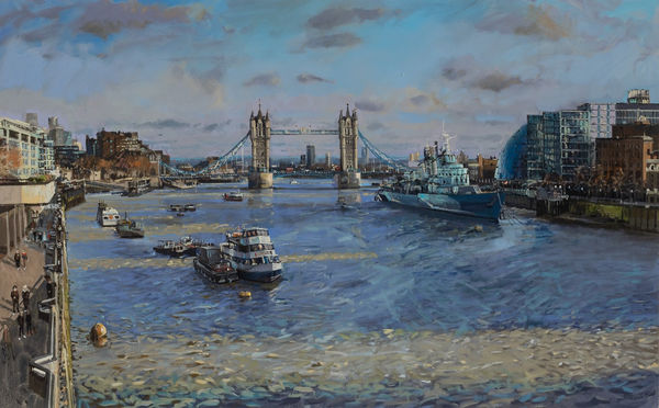 Nick Grove ARSMA, Evening Sun from London Bridge