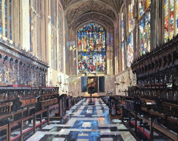 Bruce Yardley, Stalls and Stained Glass, King's College Chapel