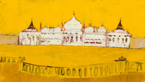 Mhairi McGregor RSW The Royal Pavilion, Brighton Oil on canvas 18 x 31 "