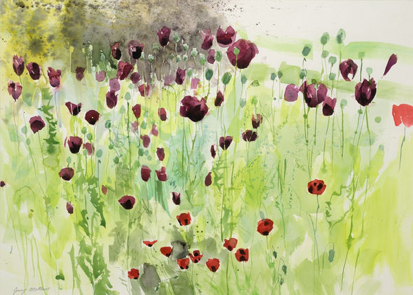 Jenny Matthews RSW Stormy Afternoon Watercolour 22 x 30 "