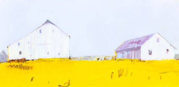 Mhairi McGregor PAI RSW Early Spring, Iowa Oil on canvas 12 x 24 "
