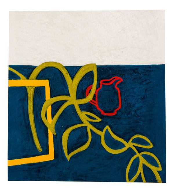 Angela A'Court PS Song for Blue Soft pastel on paper 21 x 20 "