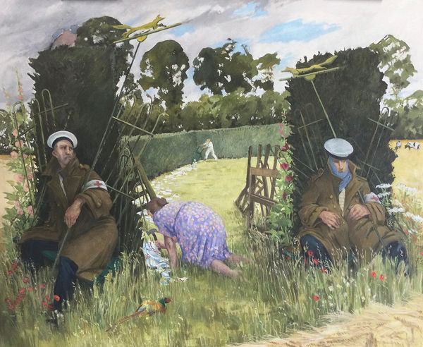 Neil Cuthbert BCA(Hons), Grad. Dip. Ed., MFA The Temple of the Green Bean, Sherding Oil on linen 36 x 44 "