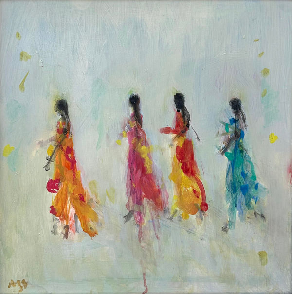 Ann Shrager NEAC, Four Women in Saris