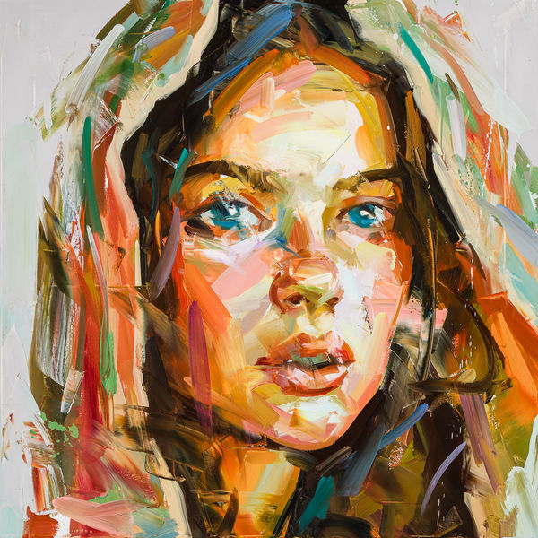 Paul Wright Incognito Oil on linen 35 x 35 "