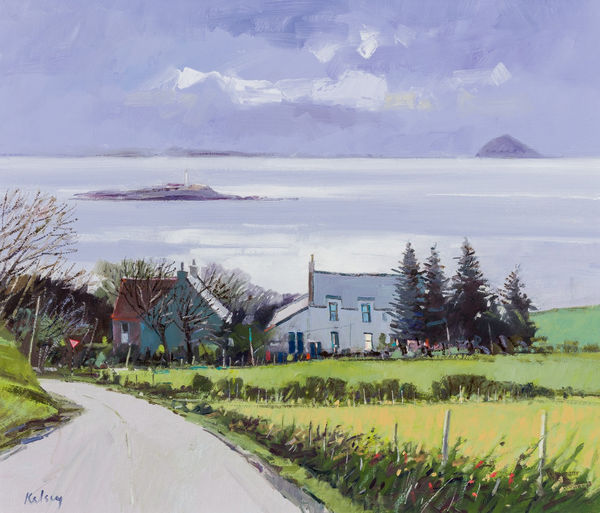 Robert Kelsey DA MUniv PAI FRSA Into the Light, Kildonan Oil on linen 24 x 28 "