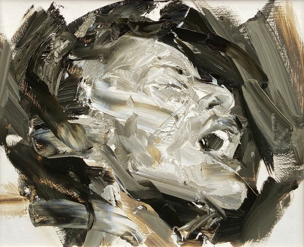 Paul Wright Primal Scream Oil on board 11.42 x 13.78 in 29.0 x 35.0 cm