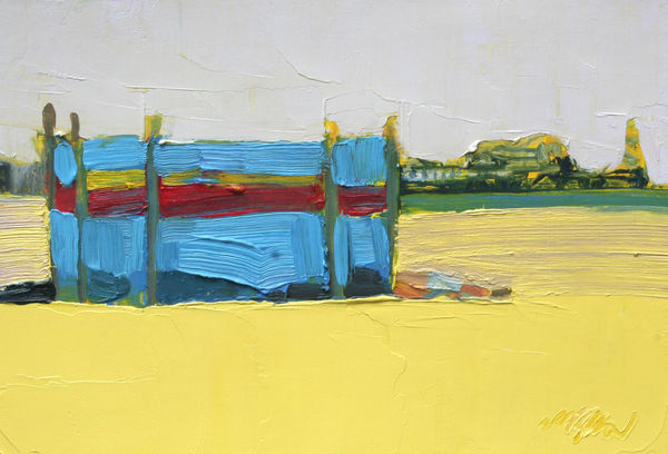 Mhairi McGregor PAI RSW Bournemouth Pier, 2021 Oil on canvas 10 x 14 "