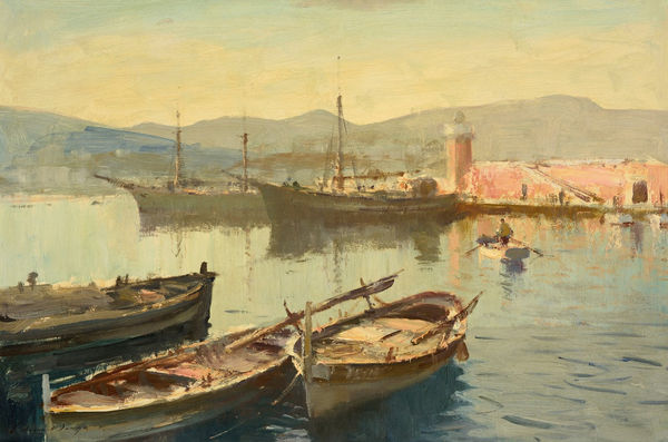 Edward Seago RWS RBA - Evening, Ponza, 1960-70