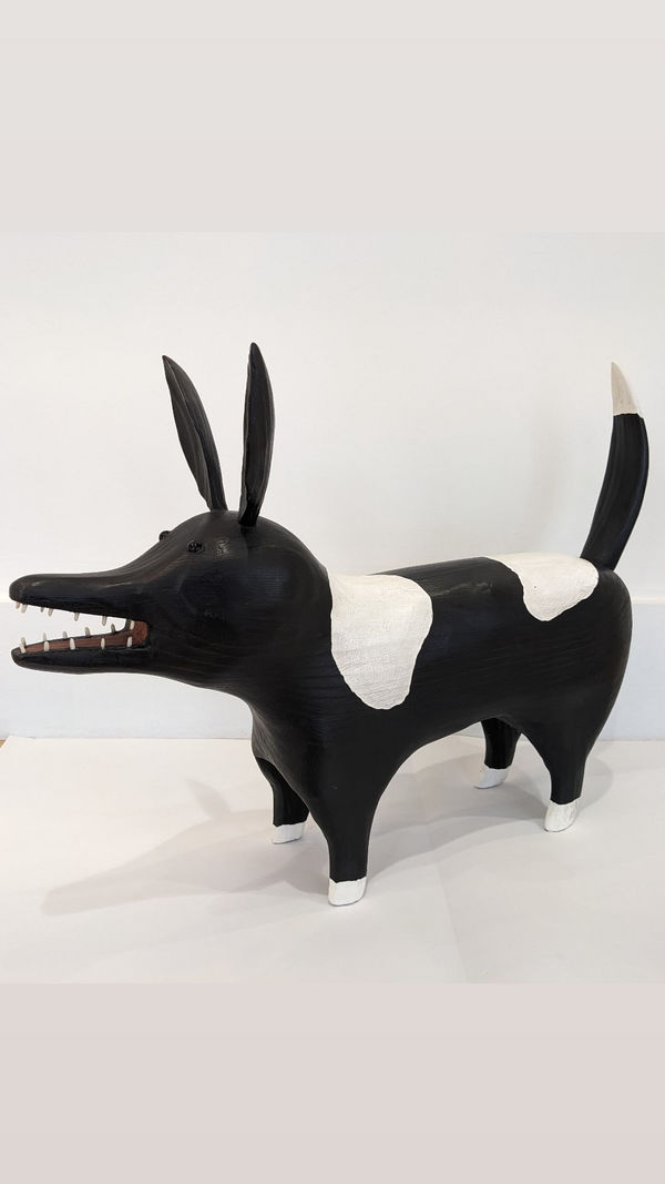 Max Tannahill Dingo Mixed media 15 x 20 x 4 "
