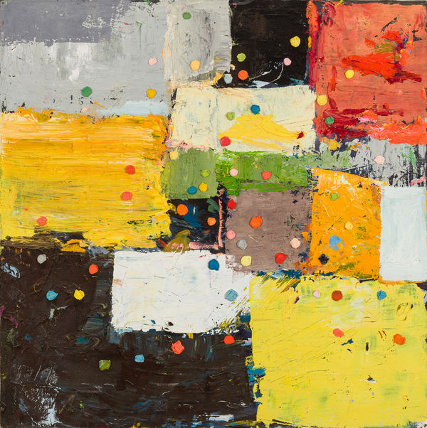 Michael Adamson Pools Cross Oil on canvas 40 x 40 " 101.6 x 101.6 cm