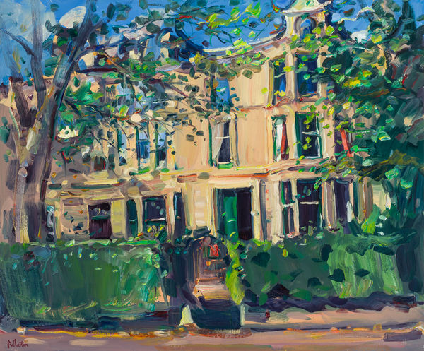 James Fullarton Townhouse, Glasgow Oil on linen 30 x 36 " 76.2 x 91.4 cm