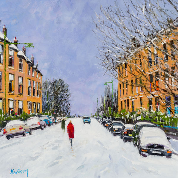 Robert Kelsey DA MUniv PAI FRSA, Overnight Snow, Glasgow