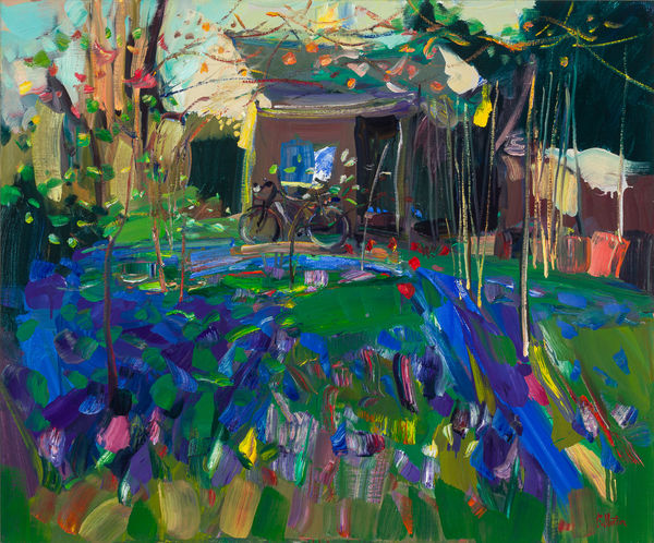 James Fullarton The Bicycle Shed Oil on linen 30 x 36 " 76.2 x 91.4 cm