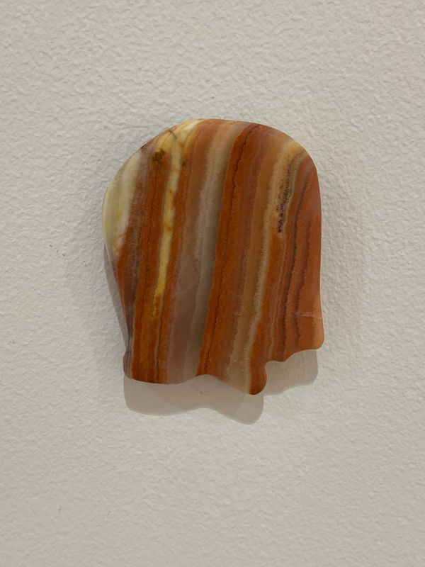 Paul Vanstone Orange Stripe Profile Iranian Onyx 2.5 x 2 x 0.5 " 6.3 x 5.1 x 0.6 cm