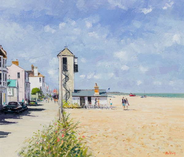 Robert Kelsey DA MUniv PAI FRSA South Lookout, Aldeburgh Oil on linen 24 x 28 "