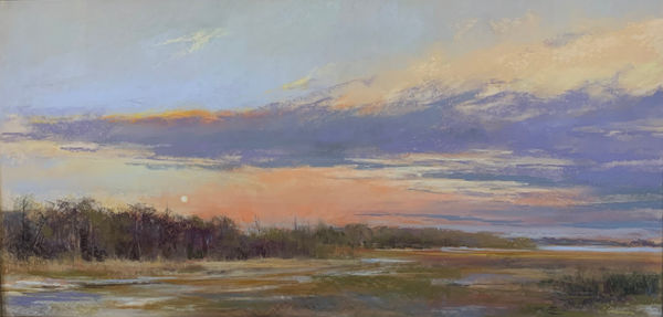 Cindy Crimmin, Tangerine Moon, 23x42.5