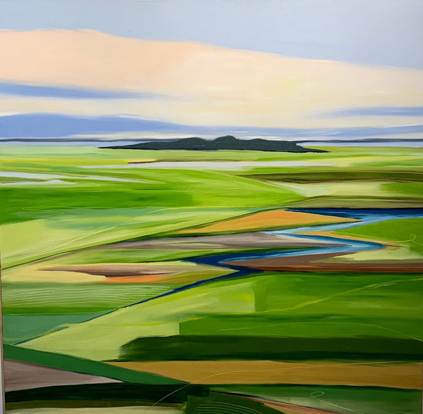 Kate Fitzpatrick, Time Stands Still, 40" x 40"