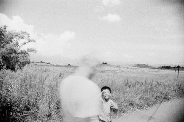 小孩與殘影，觀音山 Child and silhouette, Guanyinshan