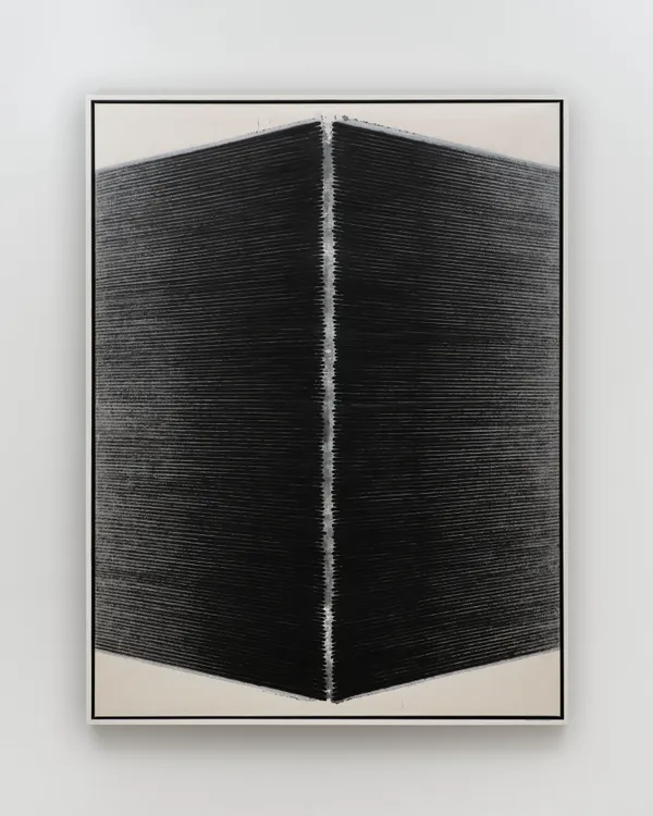 Kwon Young-Woo (1926–2013) Untitled, 1986 Gouache and Chinese ink on Korean paper Framed Dimensions: 90 3/4 x 69 1/2 x 3 inches 230.5 x 176.5 x 7.6 cm