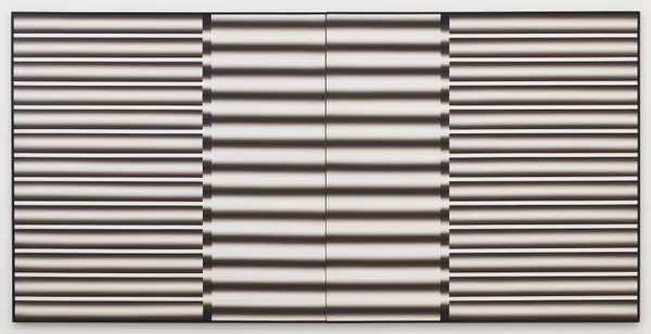 Lee Seung Jio (1971–2021) Nucleus 87-99, 1987 Oil on canvas 78 3/4 x 157 1/2 in 200 x 400 cm Each panel: 78 3/4 x 78 3/4 in 200 x 200 cm