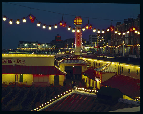 John Hinde, Evening at the Lido, Cliftonville, Margate