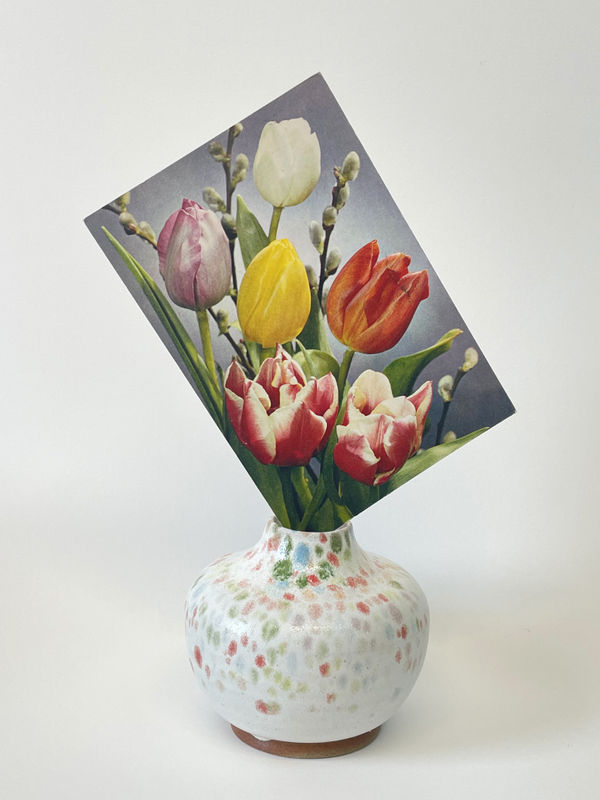 Julie Cockburn, Blossom Vase (Tulips), 2021