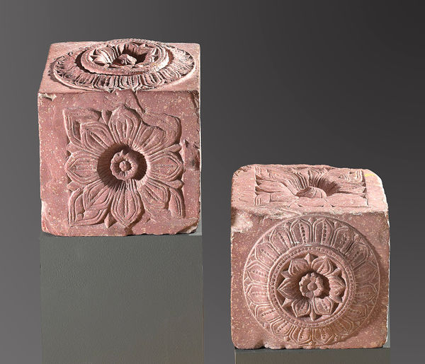 India, Delhi, Sultanate, Lodi Dynasty, Carved Sandstone Blocks, Early 16th Century