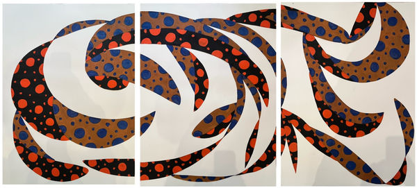 Sydney Albertini, Collage, Red Dot Movement, 2024