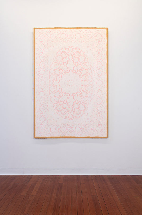 Richard Gabriele, Magic Carpet (white with rose), 2018