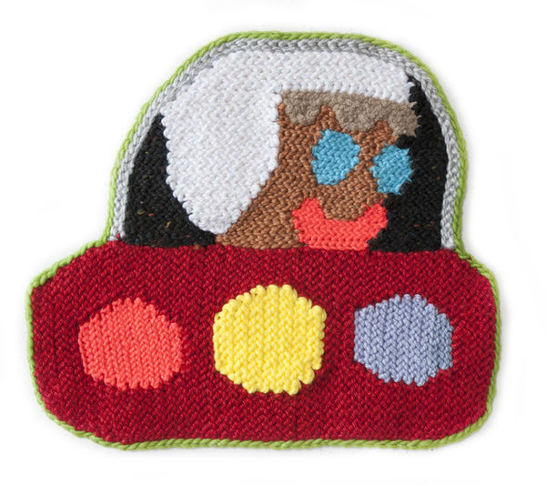 Wells Chandler Little Ship, 2018 Hand crocheted assorted fibers 45.7 x 50.8 cm