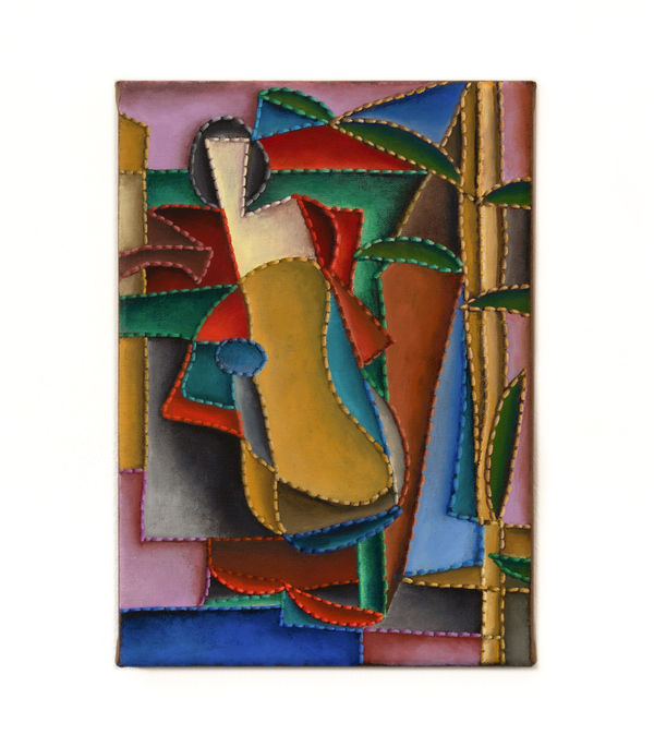 Christina Niederberger Stitch Up, 2023 Oil on canvas 30 x 21 cm