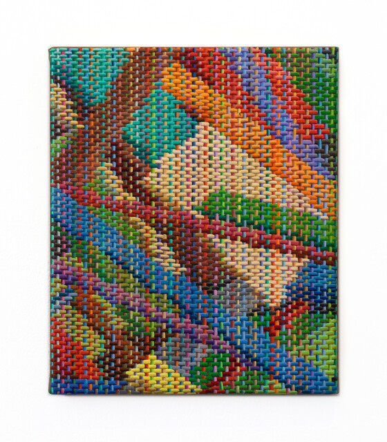 Christina Niederberger Spaced, 2023 Oil and acrylic on canvas 31 x 25.5 cm