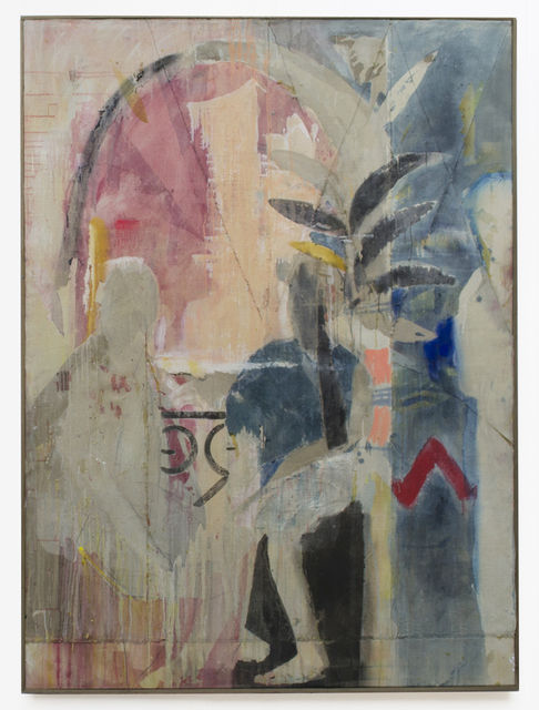 Nick Jensen Undone, 2019 Oil on collaged linen 190 x 140 cm