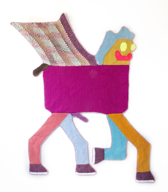 Wells Chandler Maybe She’s Born With It, 2018 Hand crocheted assorted fibers 183 x 152 cm