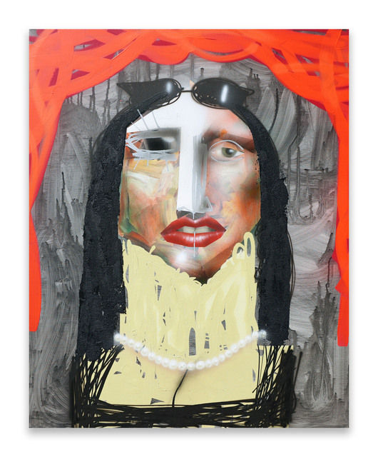 Jongmin Joy Kim Lisa, Don’t Look Up, 2022 Mixed media on canvas 162.2 x 130.3 cm