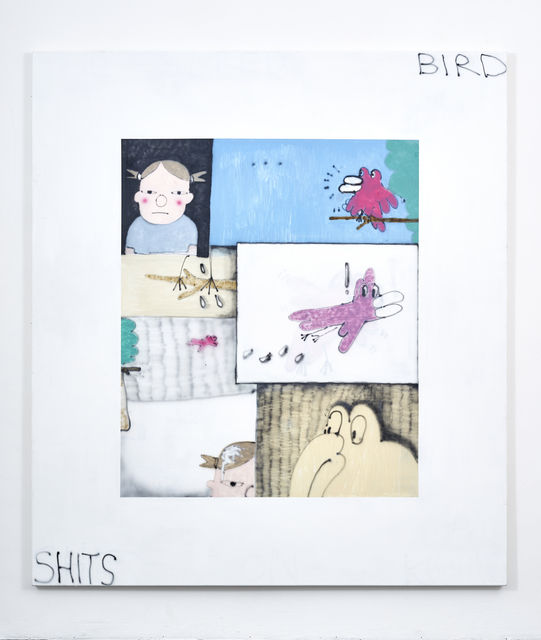 Felix Treadwell Bird Shits, 2017 Acrylic on canvas 180 x 160 cm